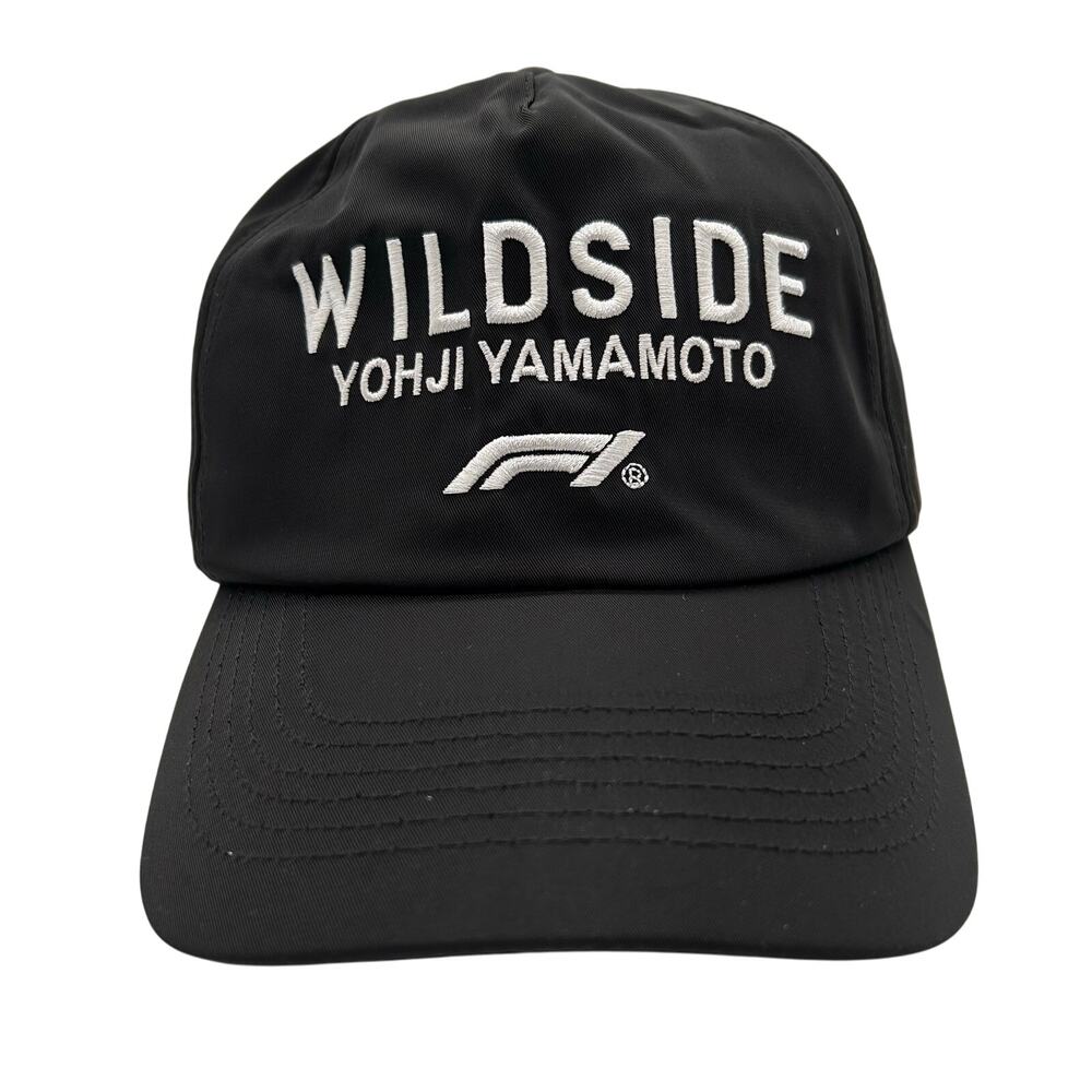 New Wildside X Formula 1 Yohji Yamamoto Embroidered Snapback Hat Black Unisex